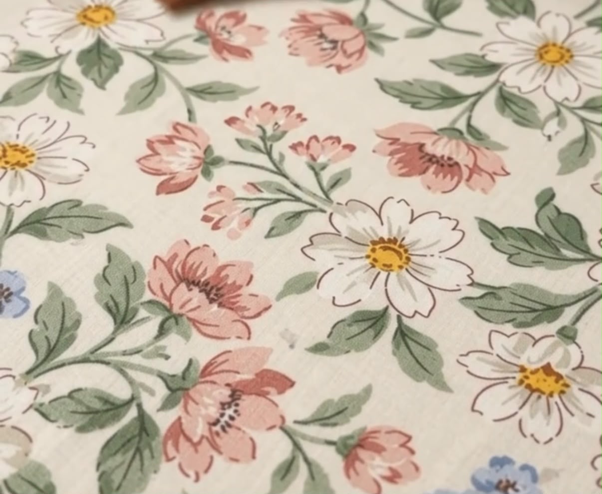 Premium printed white floral pure cotton hosiery bedsheet - Image 2